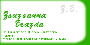 zsuzsanna brazda business card